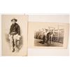 Image 1 : Two Real Photo Postcards of Armed Cowboys