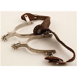 Fleming Silver Inlaid Spurs