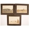 Image 1 : Three Mounted Photographs of Cowboys at Hot Sulphur Springs, Colorado