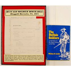 Buffalo Soldier Discharge Papers and Book