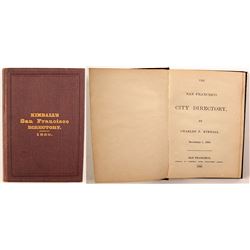 Kimball's San Francisco Directory, 1850