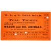 Image 1 : Walker Lake & Benton Toll Road Toll Ticket
