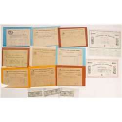 Montana Territory Bonds & Other Ephemera