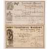 Image 1 : Two Omaha, Nebraska Territory Warrants