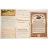 Image 1 : Virginia City and Carson City Ephemera Collection including a Comstock Tunnel Bond