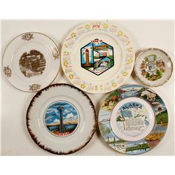 5 Souvenir Plates