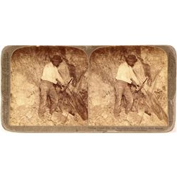 Stereoview of Copper Ore Miner, Metcalf, AZ