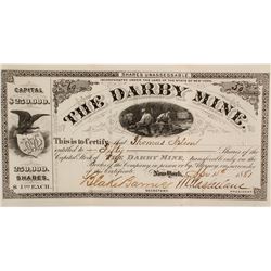 Darby Mine Stock Cert.