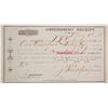 Image 1 : Found Treasure Mining Co. Assessment Receipt, Tuscarora, 1888