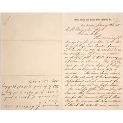 Letter form the president of the Gould & Curry to H. M. Yerington