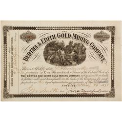 Bertha & Edith Gold Mining Stock
