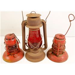 Red Globe Caboose Lamps