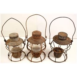 Three Different Railroad Lamps
