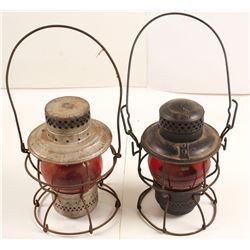 Two Railroad Lanterns