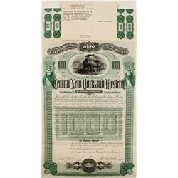 Central NY and Western Railroad Bond