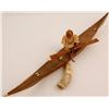 Image 1 : Vintage Inuit sculpture of Man in Kayak