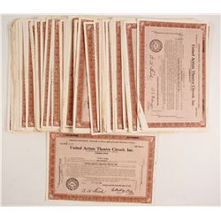 United Artists, Hollywood Stock Certificates