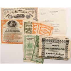 U.S. & Foreign Stock Certificates & Bonds