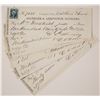 Image 1 : Ten Virginia City, Nevada Territory Mining Checks signed by Strong