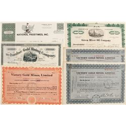 Stock Certificates (6) Misc.