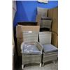 Image 1 : ELBA COOL GREY PATIO CHAIR SET - 2 ARMCHAIRS, 4 CHAIRS