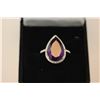 Image 2 : SILVER RING WITH LARGE PURPLE AMETHYST GEMSTONE