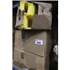 Image 2 : THREE CASES OF YELLOW HARDWARE BINS