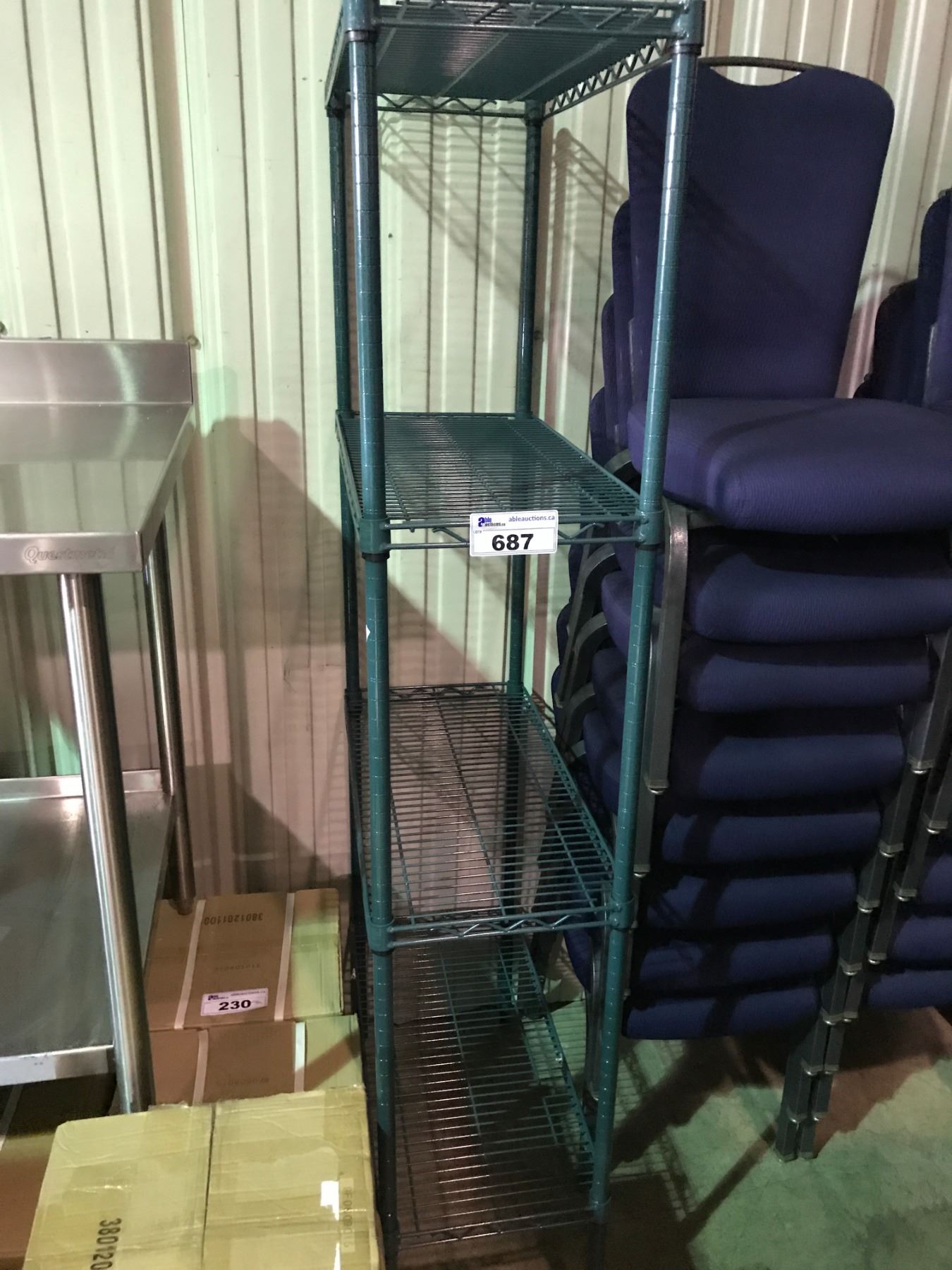 GREEN 4 TIER METRO RACK - Able Auctions
