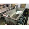 Image 2 : CUSTOM MADE 34WX72LX21D MOBILE LIFTABLE DOUGH EXTRUDER/TRANSPORT BIN WITH SEW-EURODRIVE AGITATOR