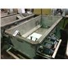 Image 2 : CUSTOM MADE 34WX72LX21D MOBILE LIFTABLE DOUGH EXTRUDER/TRANSPORT BIN WITH SEW-EURODRIVE AGITATOR