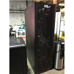 APC SERVER RACK COMPLETE WITH SERVERS, AND SERVER RELATED EQUIPMENT ...