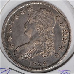 1834 CAPPED BUST HALF DOLLAR  CH.AU