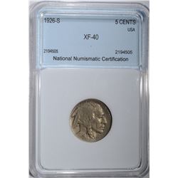 1926-S BUFFALO NICKEL NNC XF