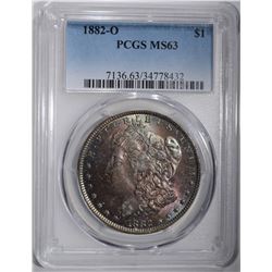 1882-O MORGAN DOLLAR PCGS MS63