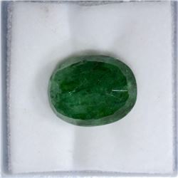 6.5 CARATS OVAL CUT NATURAL EMERALD