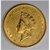 Image 1 : 1855 $1.00 GOLD  AU/BU