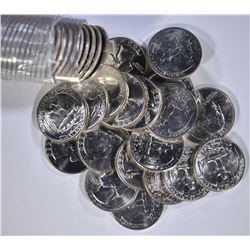 BU ROLL OF 1960-D WASHINGTON QUARTERS