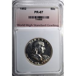 1952 FRANKLIN HALF DOLLAR WHSG SUPERB GEM PROOF