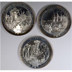 3 Different Pure Sterling Silver 1.25 oz Each