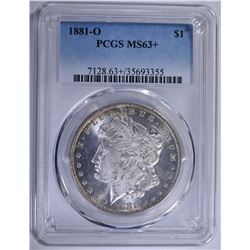 1881-O MORGAN SILVER DOLLAR PCGS MS-63+