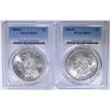 Image 1 : (2) 1884-O MORGAN DOLLARS - PCGS MS63 & MS-64