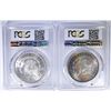 Image 2 : (2) 1884-O MORGAN DOLLARS - PCGS MS63 & MS-64