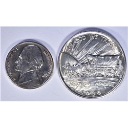 1957-D NICKEL GEM BU FULL STEPS &