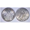 Image 2 : SILVER DOLLARS CH BU: 1923-S PEACE & 1897-S MORGAN