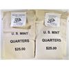Image 1 : 2 - MINT SEALED STATE QTR BAGS: