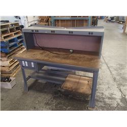 60" x 30" x 54" Steel Frame Work Desk