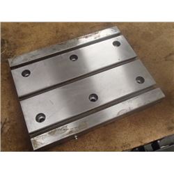 Steel 3 Slot, T-Slot Table, Overall: 15" x 12" x 1.5"