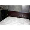 Image 2 : BLACK KING SIZED BED FRAME WITH MATCHING NIGHTSTANDS