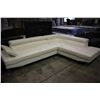 Image 2 : WHITE LEATHER PELLISSIMA SECTIONAL SOFA