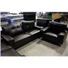 Image 2 : 3 PIECE MODERN SOFA, LOVE SEAT, AND CHAIR SET